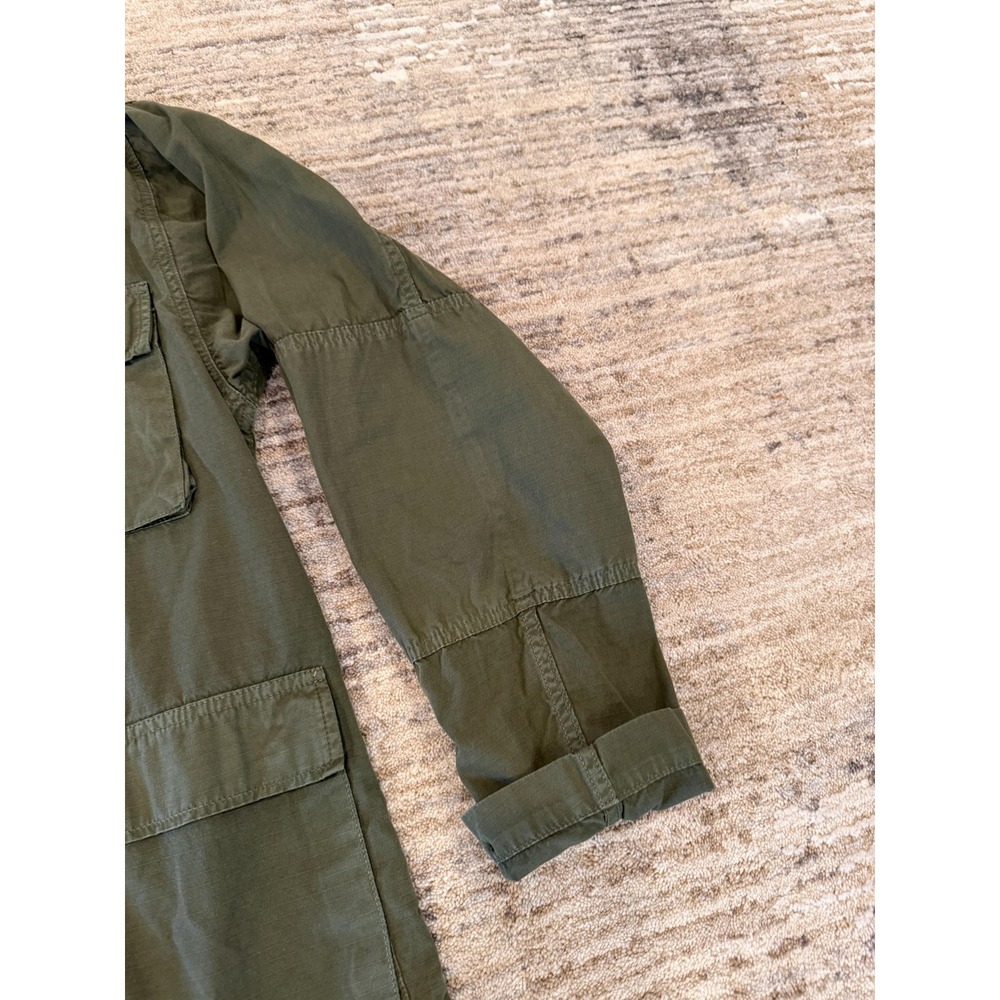 Tellason Jacket Mens Medium Green Cotton Military Field Utility Made In Italy - Picture 9 of 16